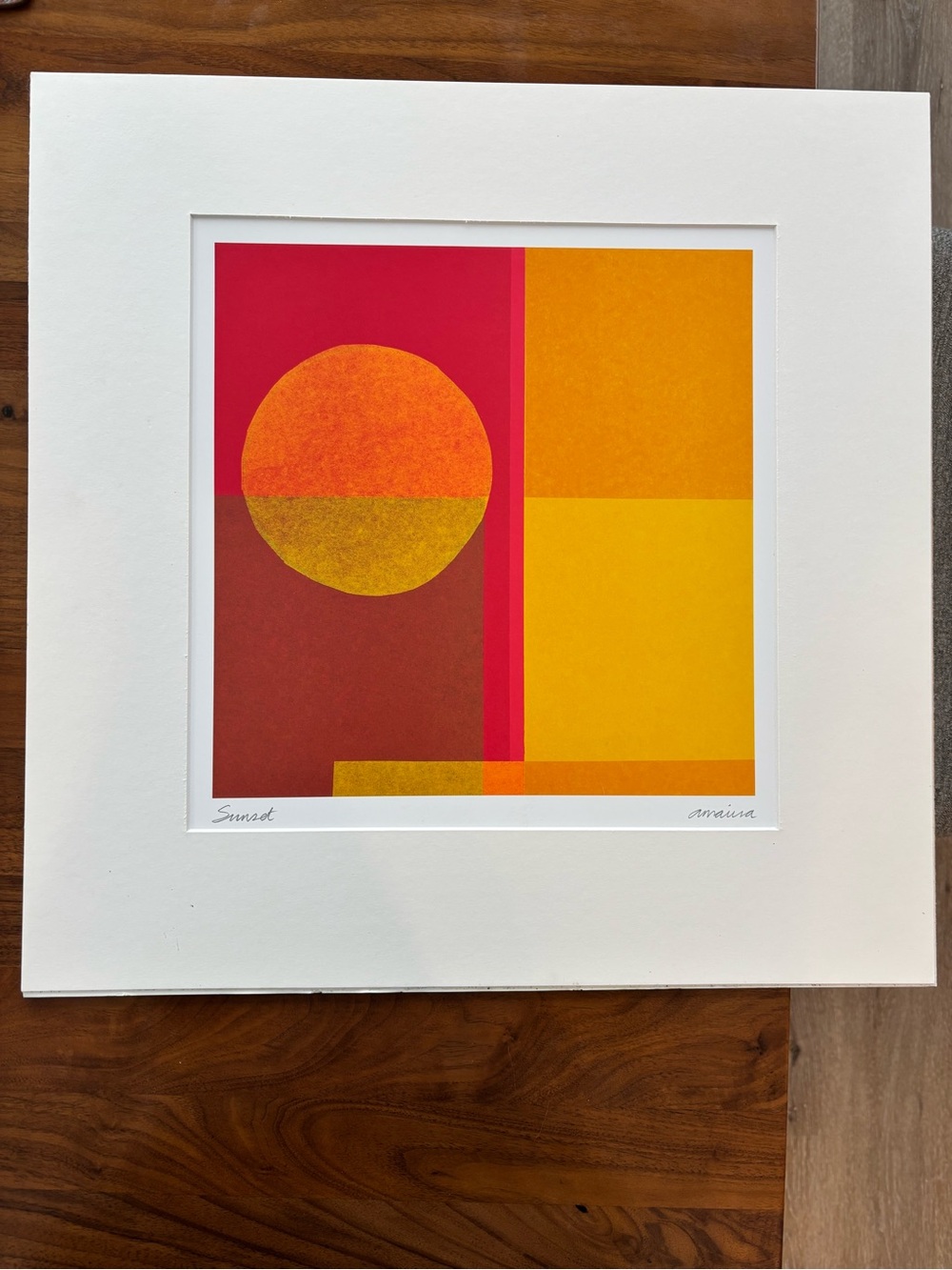 Vintage IKEA Amaina Sunset Wall Art Print